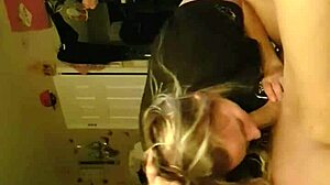 your hot blonde wife gonna deepthroat that fat cock till facial? watch!