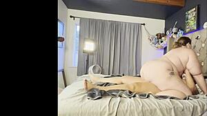 i ride my chubby latina friend's strap-on in bunny costumes cowgirl style