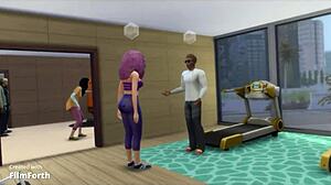 Wife workouts turn interracial cuckold gym sessions with tattooed husband watching