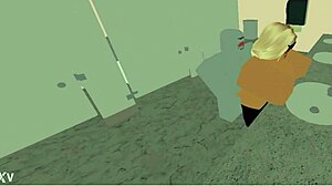 school nerd sucks cock then gets pussy fucked hard in bathroom after blowjob