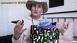 oliver faze vlogs his stepmom audrey madison's birthday by testing huge butt plugs in her tight asshole before pounding her bent over