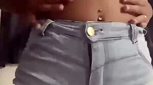 Ever seen a Brazilian wife strip naked dancing funk for her husband's friend in POV?