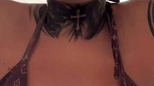 gym girl all sweaty pussy dripping down her legs after training