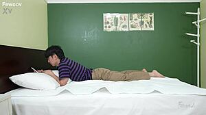 my sensitive feet make me so weak when you lick them