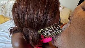 Slow Motion Slut Sucks Black Cock Intensely