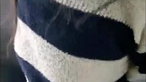 beach walk with busty latina milf big ass ends in monster cock insertion?