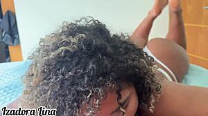 Hot latina gives bareback anal creampie to muscular roommate while hubby's out, tight ass moans loud.