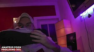 Prollking xxl alpha bad guy sniffs monster cock fetish with sneakers and socks obsession