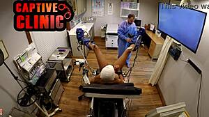 whoa taylor ortega naked gyno exam blooper backstage at bondage clinic hospital